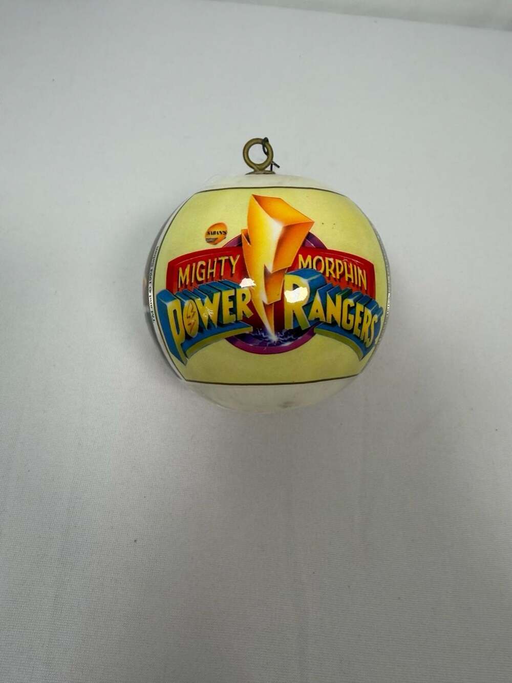 Vintage 1994 Mighty Morphin Power Rangers Satin Christmas Ornament